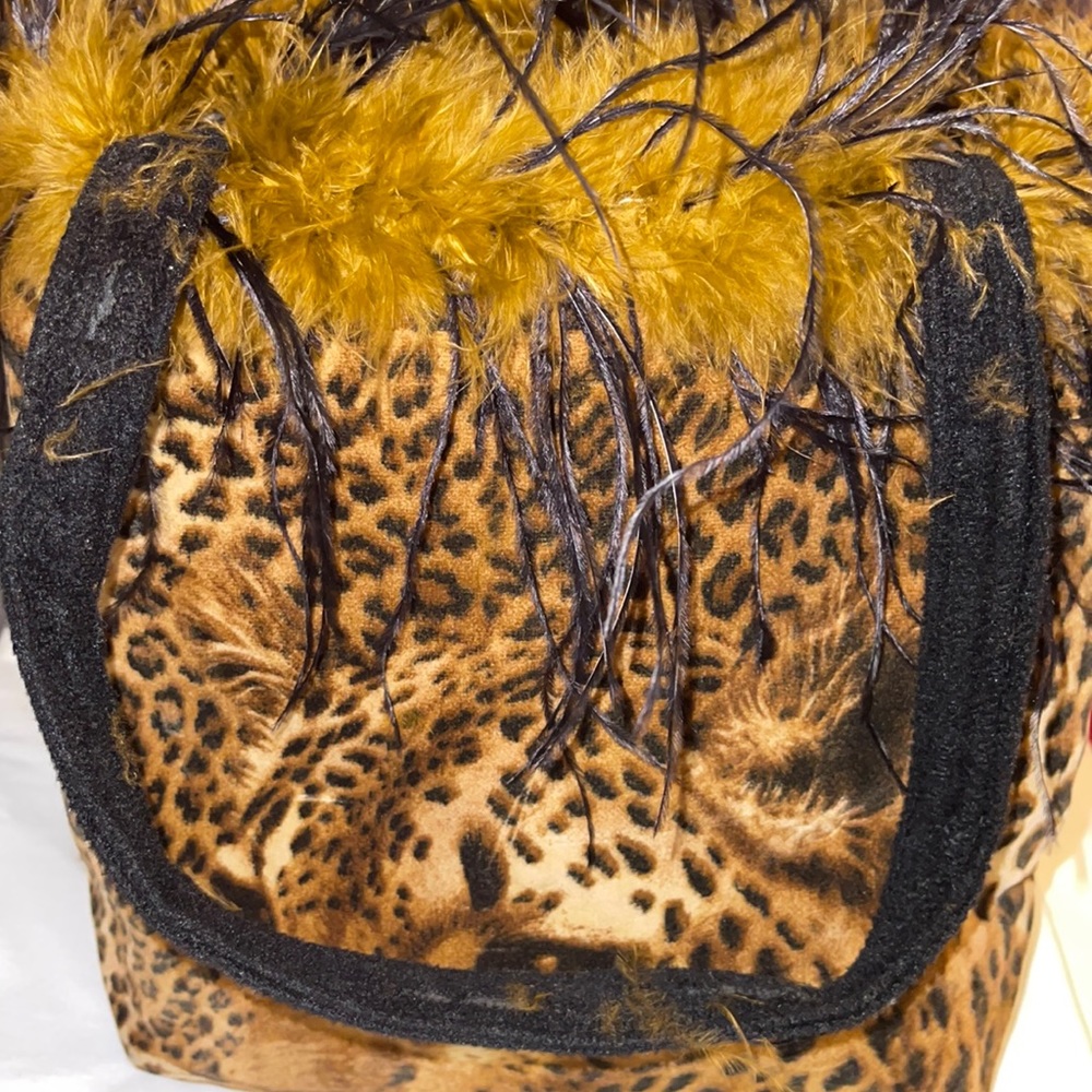 Reversible cheetah/zebra  purse